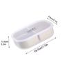3-Compartment Cute Plastic Lunch Box Portable Detachable Fruit Salad Food Container Divided Bento Box Microwave Safe