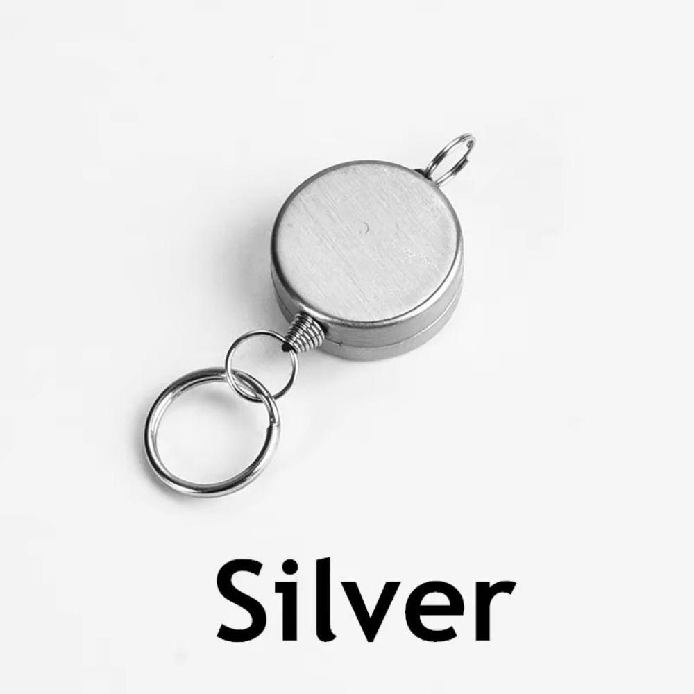 Telescopic Retractable Key Chain High Elasticity Telescopic Key Chain  For Home Car Key