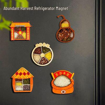 3D God of Wealth Magnetic Sticker - Creative Housewarming Decoration
