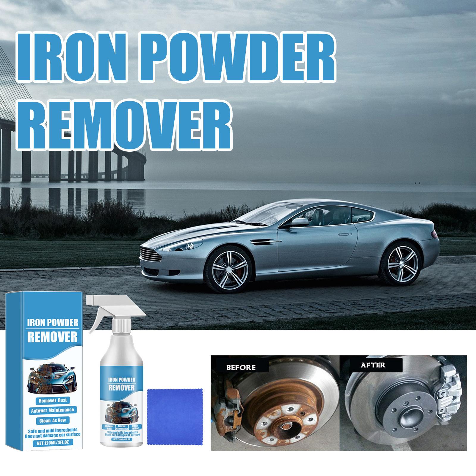 

HOMONTH Car Iron Powder Remover Car Paint Tire Removal Polishing Cleaning Decontamination Refurbishment 120ML One Size