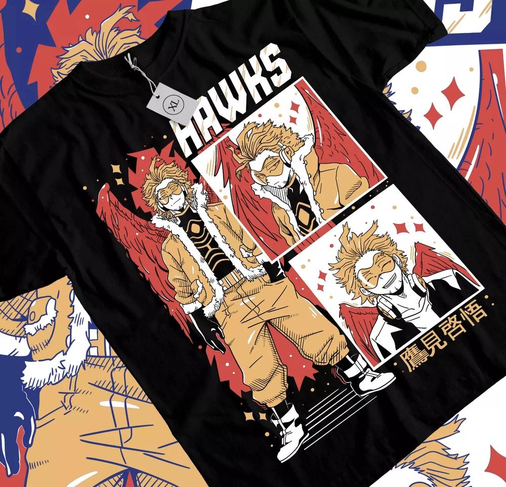 My Hero Academia Anime Wing Hero Hawks Keigo Takami TShirt Unisexga All Size S