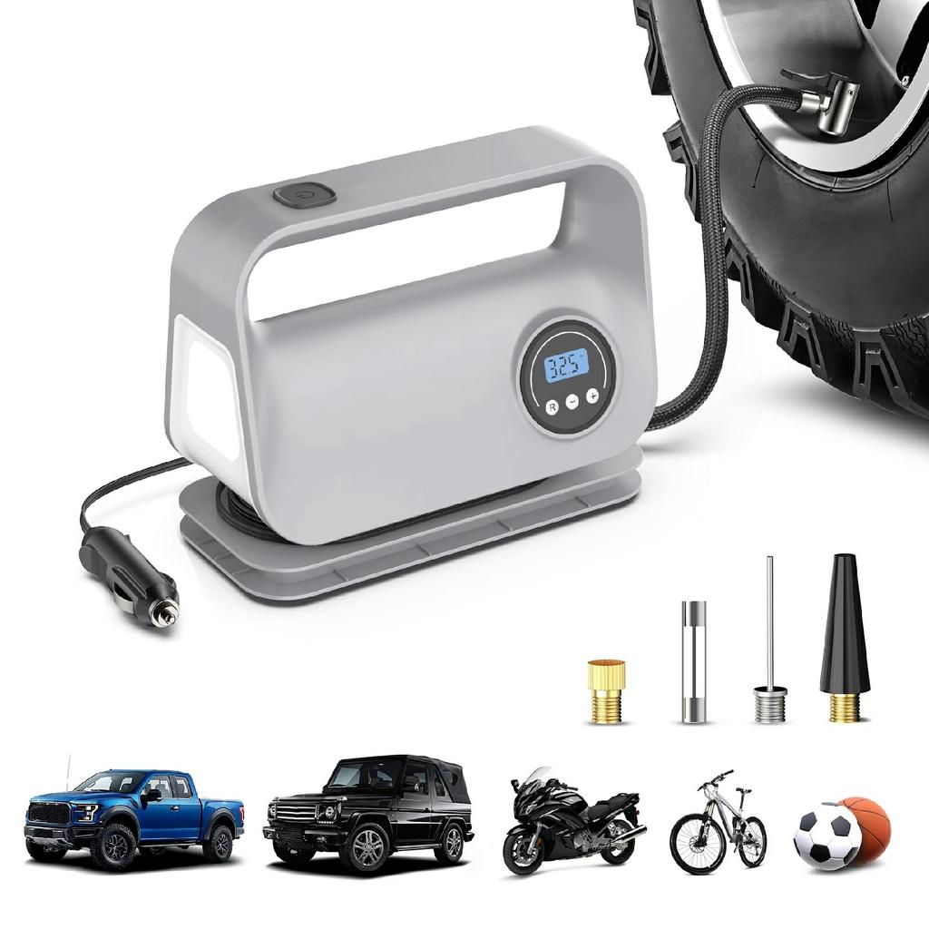 22 Cylinder Digital Display Car Air Pump Portable Compressor Multifunction Tire Inflator