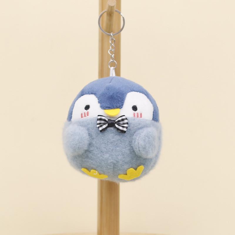 Cute Penguin Plush Keychain Short Plush Fabric Adorable Bag Charm 10cm Height