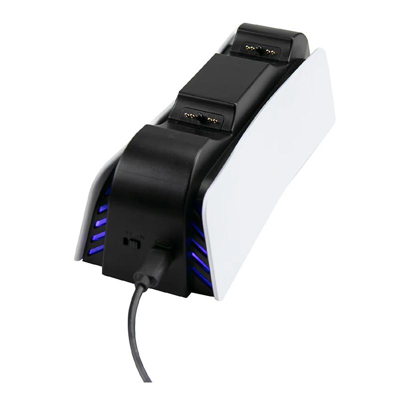 PS5 Controller Charger Stand, YH54 Dual Charging Dock for PlayStation 5 Controllers with LED Indicator