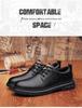 Men's Genuine Leather Casual Dress Shoes - Soft Sole, Non-Slip, Wear-Resistant, Versatile Low-Top Lace-Up Design