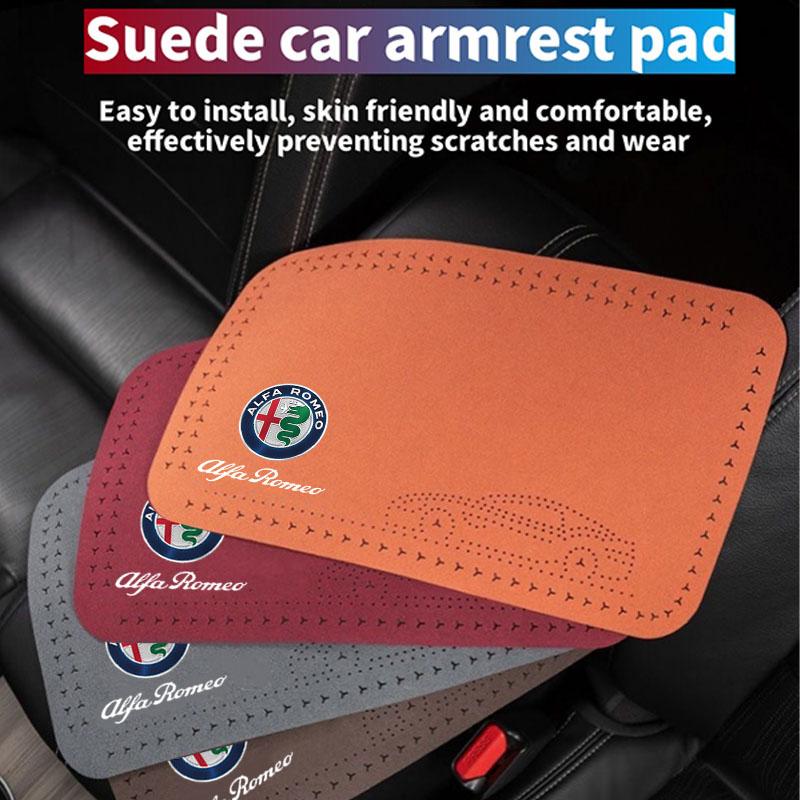 Armlehnenbox Matte Weiche Hülle Mittelkonsolenbox Polstermatte Für Alfa Romeo STELVIO Giulia 159 Giulietta 147 Mito 156 MTO Auto Zubehör
