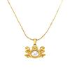 Stainless Steel Starfish Rhinestone Clavicle Chain Women's Luxury Pendant Necklace