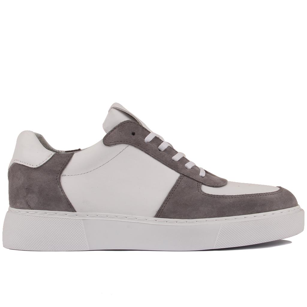 

Sail Lakers - серая замша, белые кожаные мужские кроссовки 42 белый