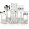 20Pcs Gold Stainless Steel Cutlery Set Royal European Spoon Fork and Steak Knife Retro Hollow Design Dinnerware Luxury Tableware