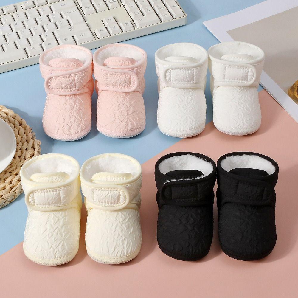 Soft Baby Winter Ankle Boots Warm Newborn Walking Shoes Fashion Girls Boys Snow Shoes Toddler
