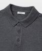 MANNERGRAM Upw Washable Cotton Polo Short Sleeve Knit Shadow Gray