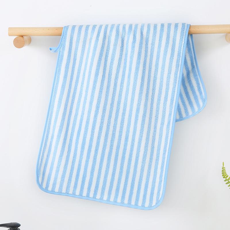 Warp-knitted High-density Stripe Thickened Soft Absorbent Towel