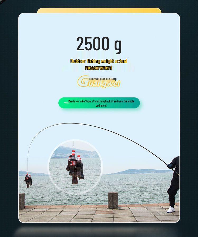 Guangwei Qianxun Ultralight 28/19 Action Carbon Carp & Bream Fishing Rod