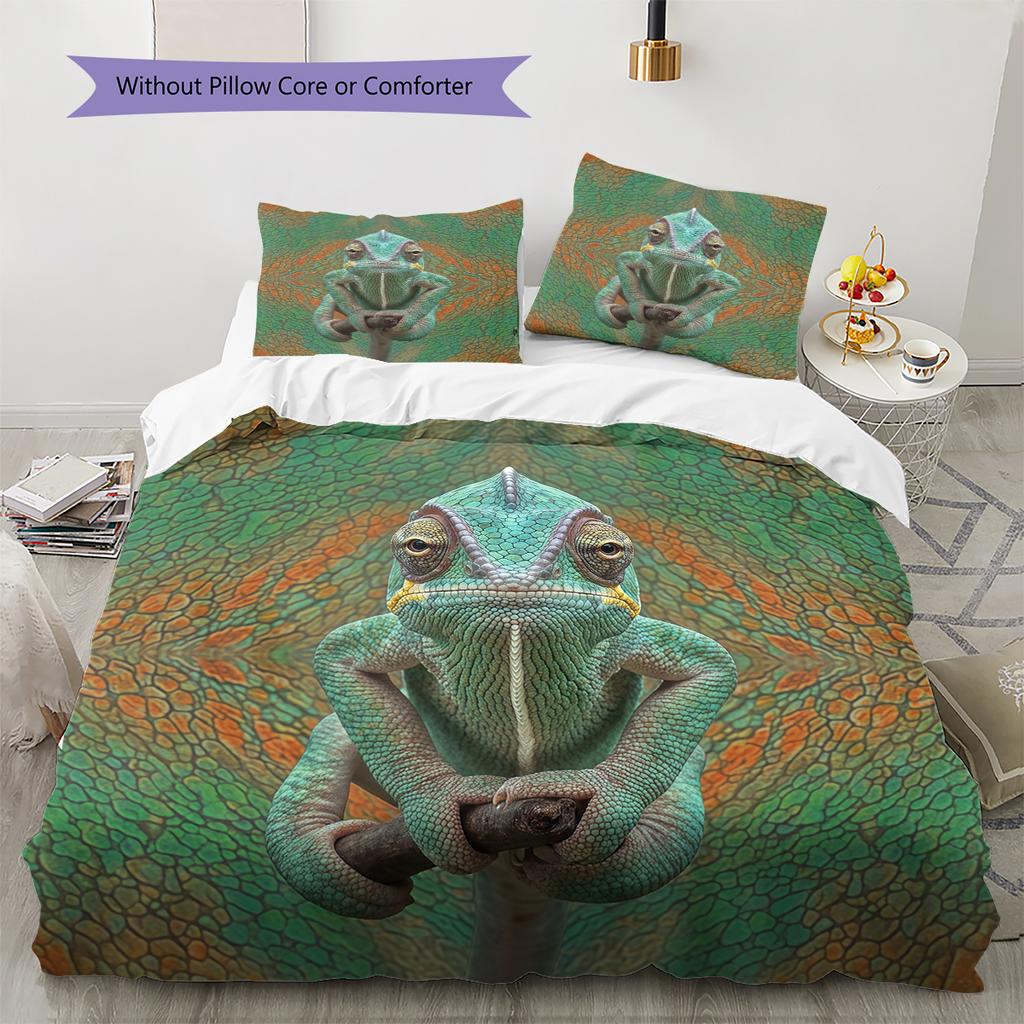 Cartoon Pattern Bedding Quilt Set Quilt Cover Pillowcase Home Decoration Birthday Gift (1 * duvet cover + 2 * pillowcase, without core)