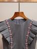Elegant Rhinestone Flutter Sleeve Tank Dress - New Spring/Summer Collection for Women