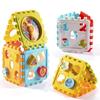 1 Stück Kinder Puzzle Baustein Spielzeug Form Zuordnung Sechsflächner mit Zahlen Grafik Kognitiver Block für Baby Geschenk