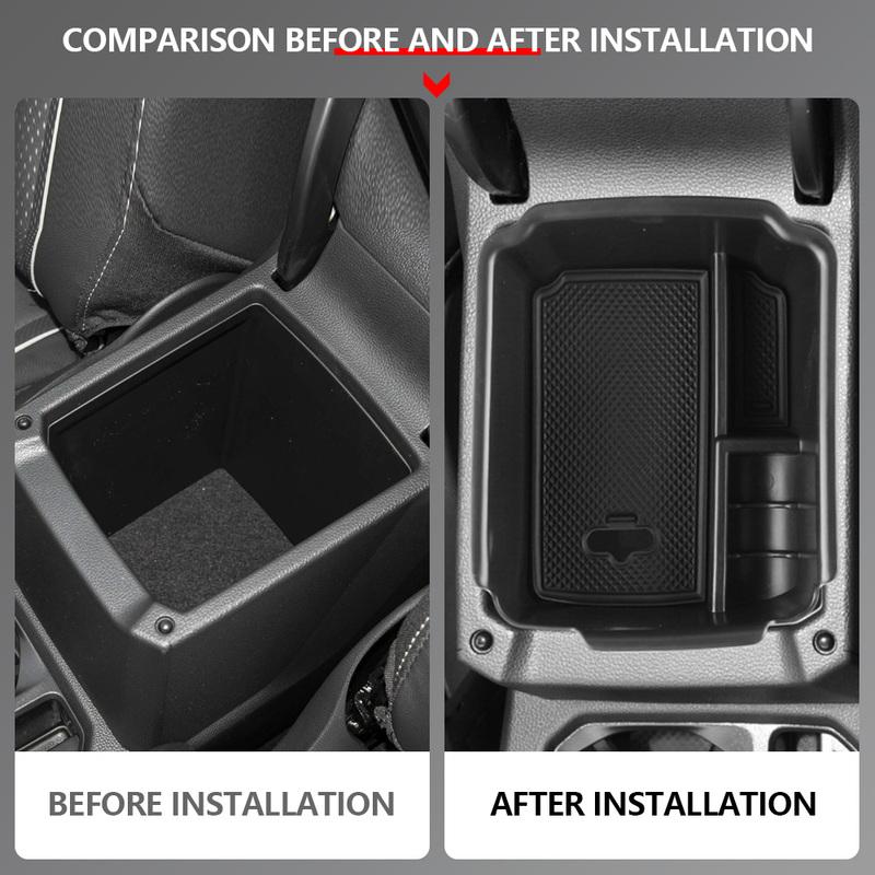 For Volkswagen VW Tiguan MK2 2017- VW Taos Armrest Box Storage Tray Center Console Container Organizer Accessories