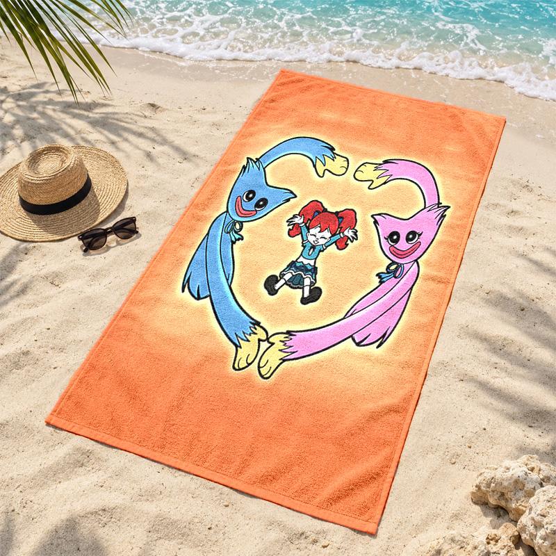 Poppy Playtime Microfiber Beach Towel Quick Dry Sand Free Lightweight Beach Towels for Travel Swimming Camping
