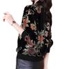 Women's Golden Velvet Short Jacket - Spring & Autumn 2026 Fashionable & Age-Reducing Mom's Elegant Baseball Top.