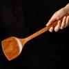 1Pcs Wooden Spatula Long Handle Heat Resistant Spoon Non-Stick Pan Wood Shovel Cooking Spatula Kitchen Utensils Cookware