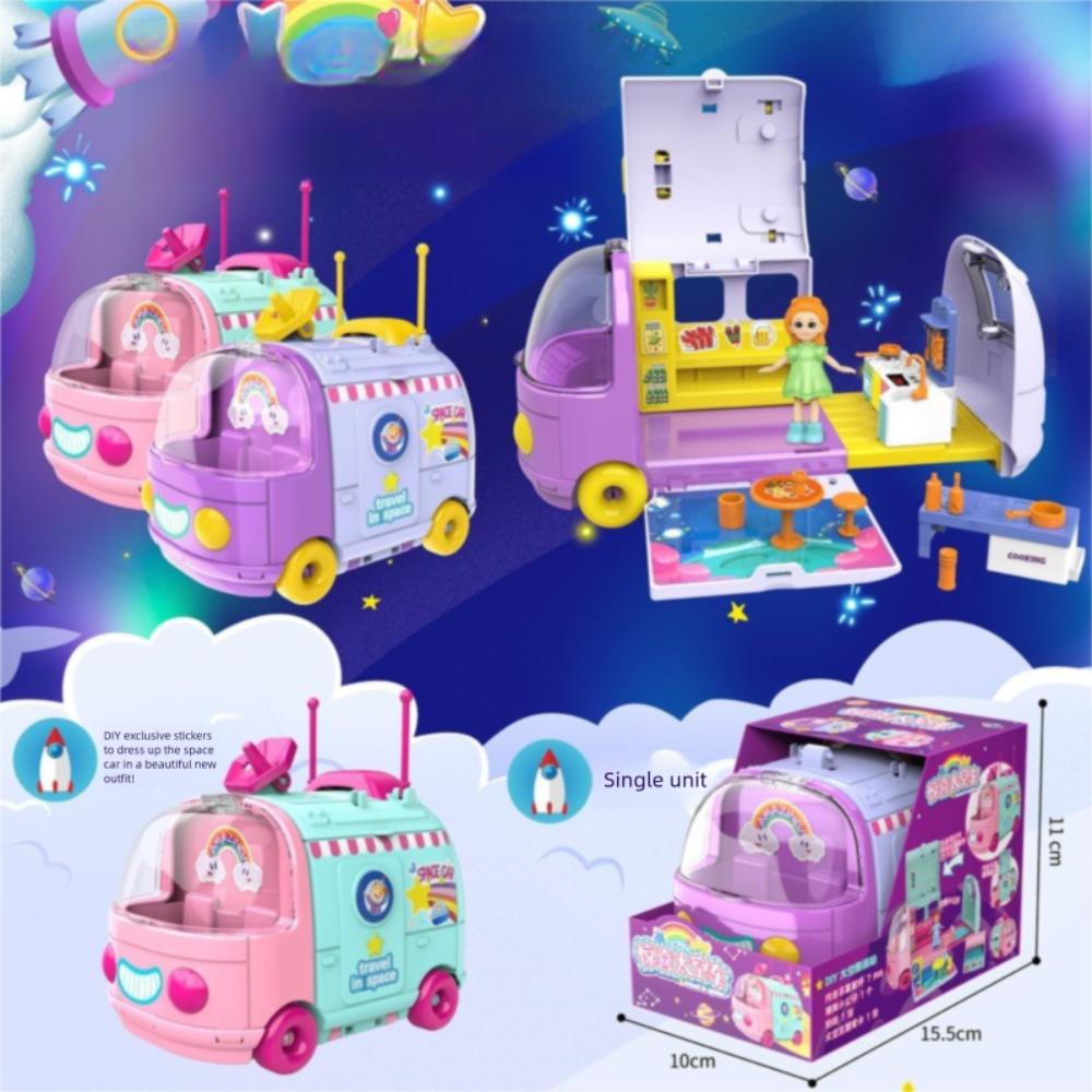 Multi-scene Space Car Parent-child Dessert Kitchen Set New Interactive Toys  Children Gift