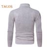 Spring Autumn Men Fitness Top Slim Fit High Collar Stretchy Long Sleeves Solid Color Pullover Fitness Sport Top Winter Bottoming Clothes