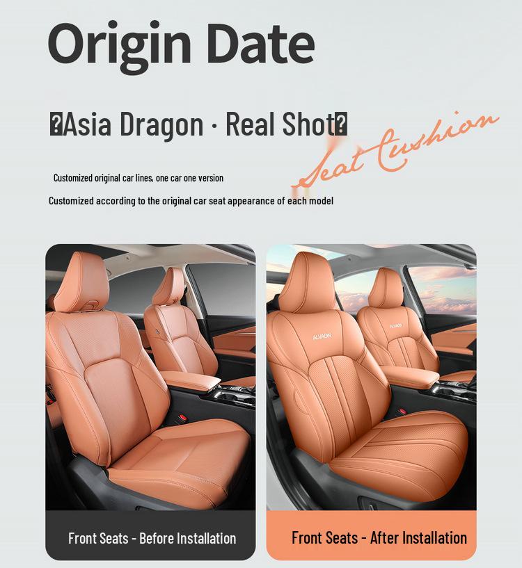 Toyota Avalon Car Seat Cushion - All-Season, Full Coverage, Breathable Leather, Hybrid Compatible