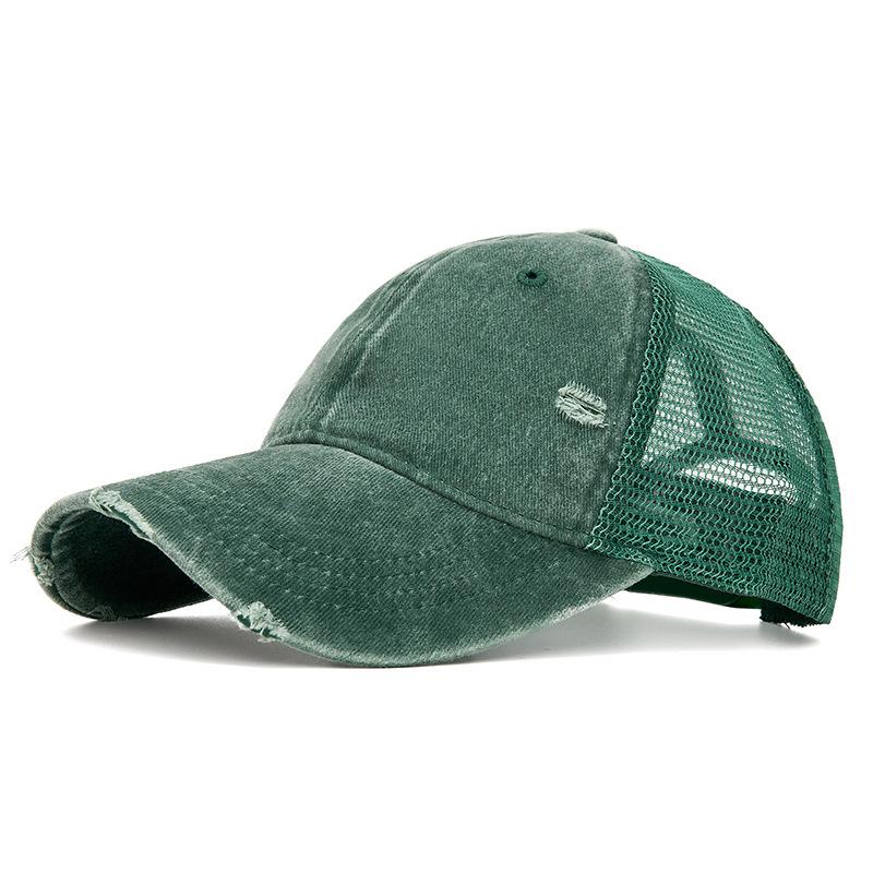 Baseballkappe Sommer Unifarben Atmungsaktive Netzkappe Outdoor Sonnenschutzkappe