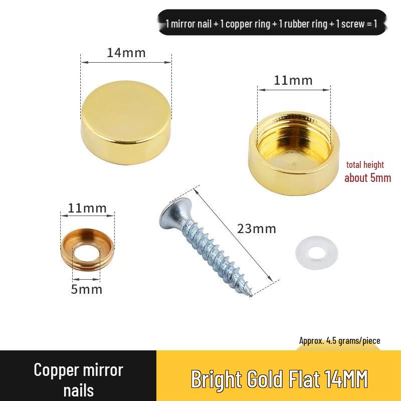 Copricerchio Specchio Rameo per Coperture Decorative