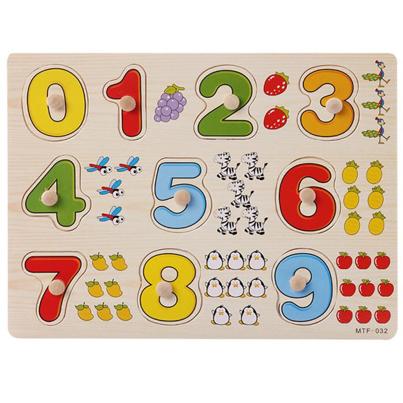 Baby Wooden Puzzles Montessori Baby Toys Alphabet Jigsaw Puzzle Board Games Educational Learning Toys For Children 1 2 3 Kids