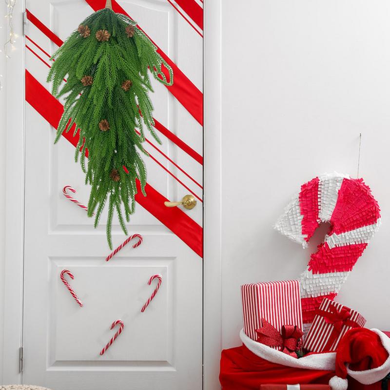 

Christmas Wreath Outdoor Large Realistic Pine Needle Holiday Wreaths Front Door Decor For Indoor Outdoor Fireplace Mantel Wall China Mainland