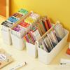 Multi-Purpose Large Capacity Pen Holder Multifunction Plastic Stationery Storage Box Pen Container Students