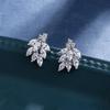 Elegant Temperament Women's Stud Earrings Copper Inlaid Zircon Bridal Earrings Wedding Photography Earrings Cross-border Trade Hot-selling Earrings