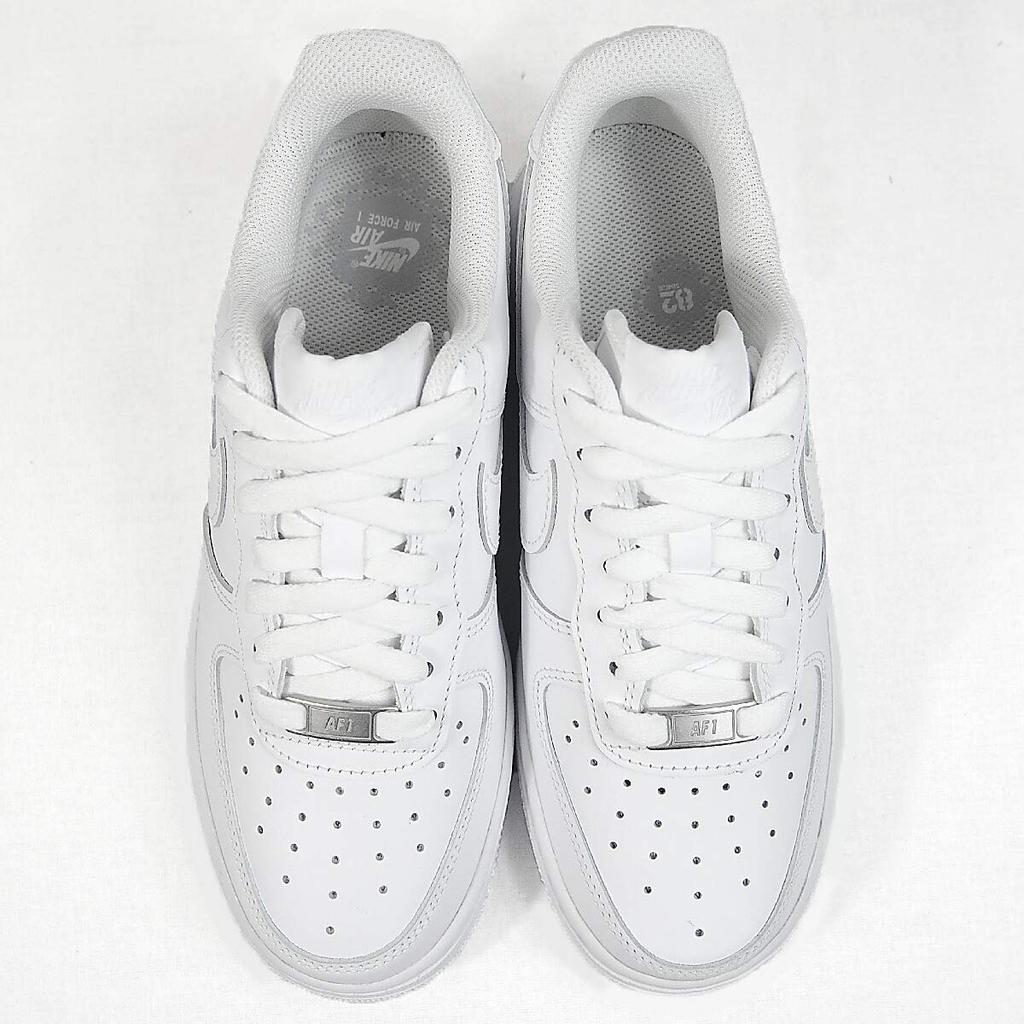 Nike WMNS AIR FORCE 1 Air Force 1 Klasik ABD Beden '07 BEYAZ/BEYAZ Kadın Düşük Üst Spor Ayakkabıları, Kadın Düşük, Beyaz, Model, DD8959-100, 8-25.0cm [Kullanılmış]