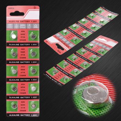 10PCS Batteria Della Moneta Dell'orologio AG4 377A 377 LR626 SR626SW SR66 LR66 Batterie a Bottone Giocattoli A Distanza