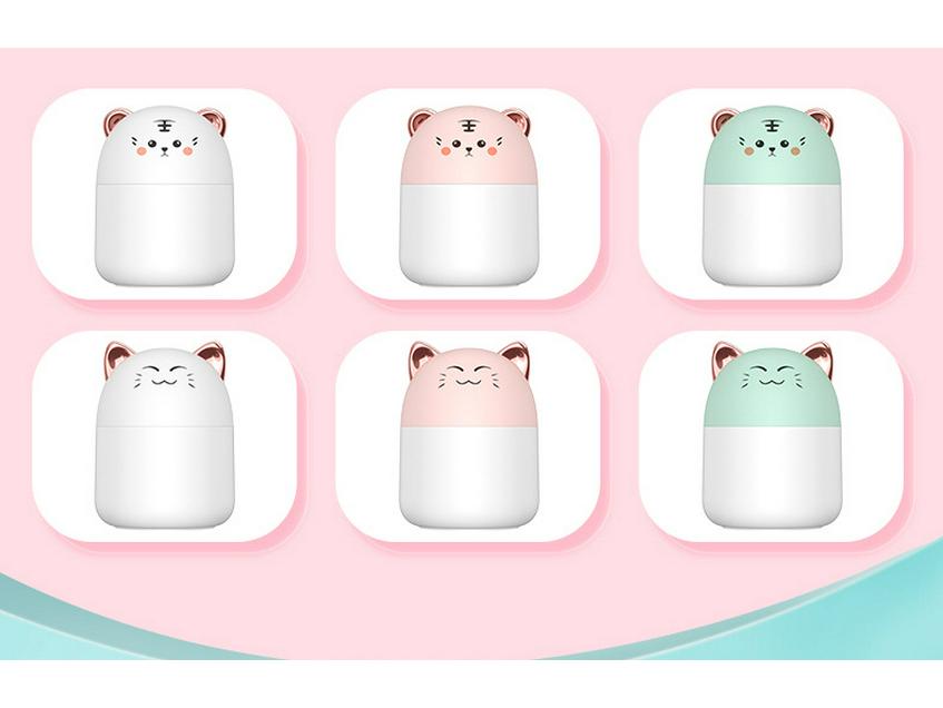 Portable Cute Pet USB Humidifier: Small, Silent Aromatherapy Atomizer for Home, Desk, or Car