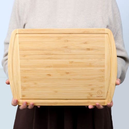 [Featured On Hirunandesu!] Takemi TAKEMI Bamboo Cutting Board, Antibacterial, Lightweight, Eco-Friendly, SDG-Supporting, Plastic-Free, TM-CB1