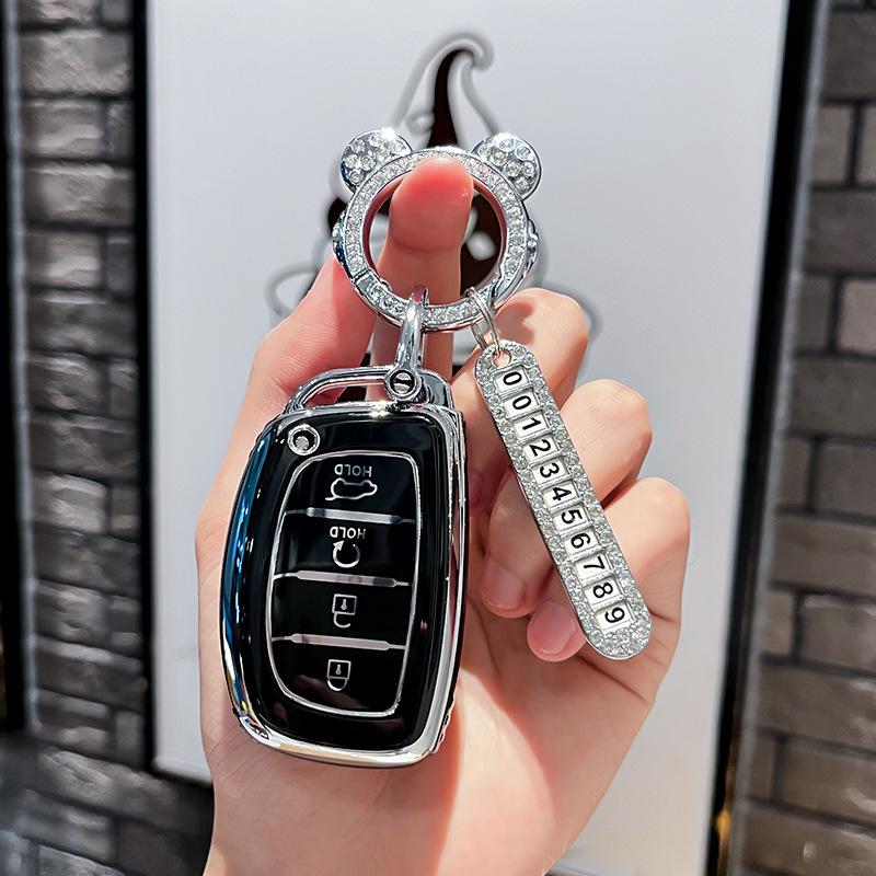Car Remote Key Case Cover Protect Shell Fob For Hyundai Creta Ix35 Ix45 I10 I30 I40 Tucson Santa Fe Rena Sonata Elantra Azera