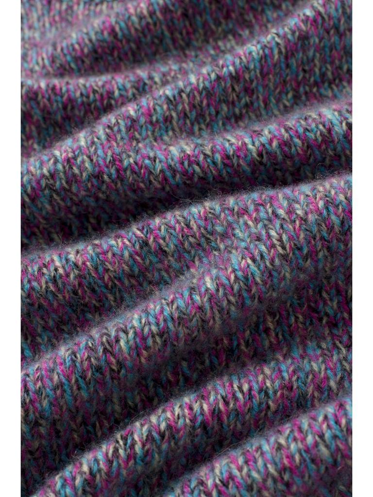 Women's Plus Size 100% Pure Cashmere Thickened Marl Yarn 5-Gauge Loose Sweater