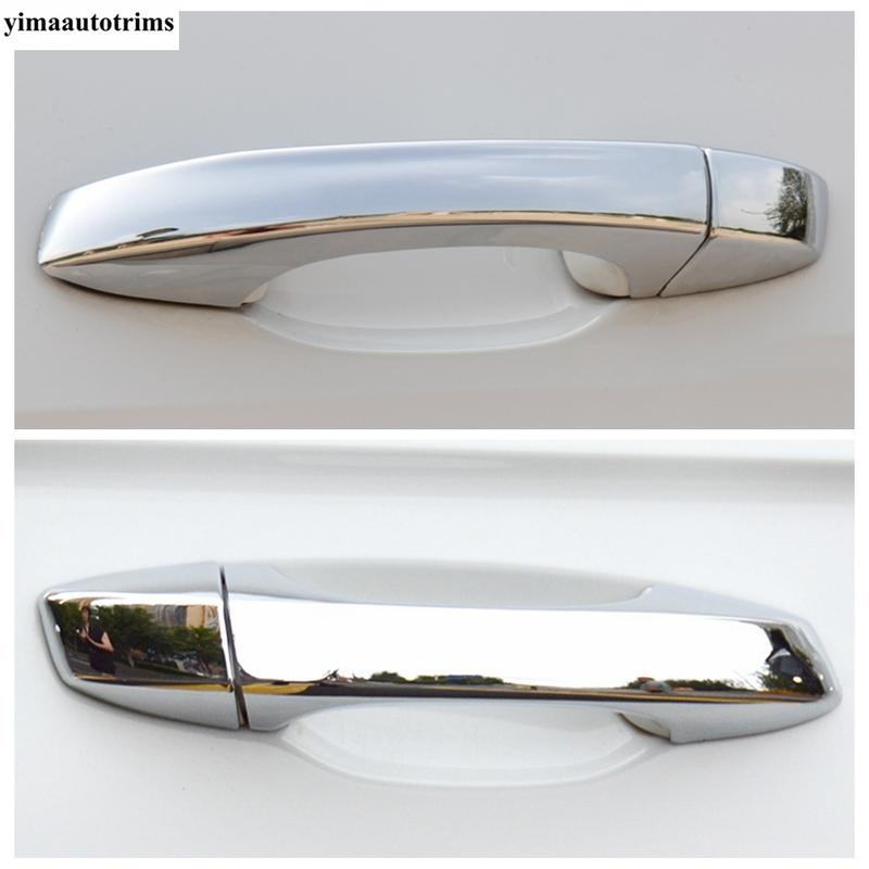 For VW Volkswagen Golf 7 7.5 MK7 2014 - ABS / Chrome Carbon Fiber Car Door Handle Bowl Cover Kit Trim Exterior Accessories