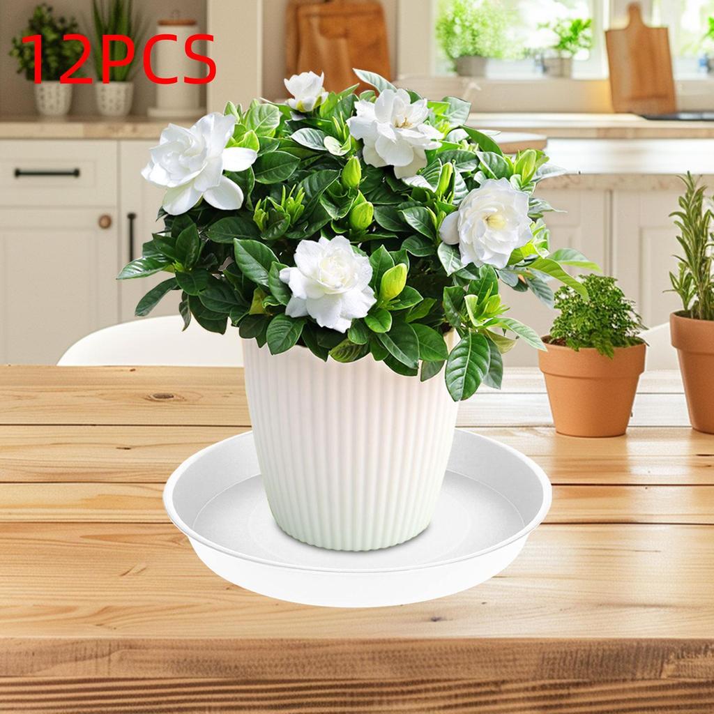 Round Plant Saucer for Pots 11.81 Inch Water Drip Tray Movable Heavy Duty Base for Indoor Outdoor Flower Planter