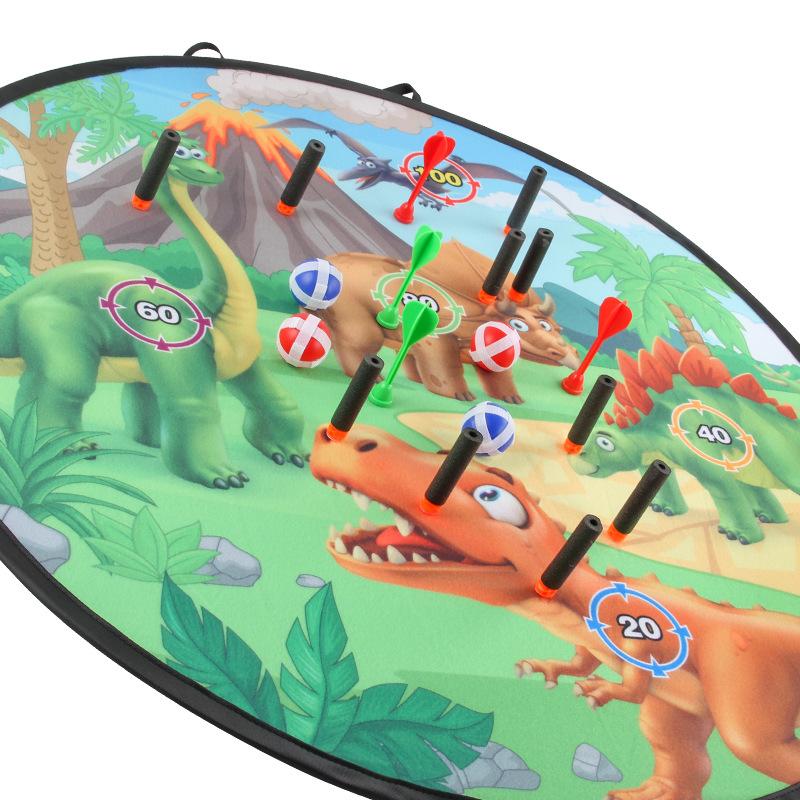 Children'S 3-In-1 Darts, Target Plate, Animal-Phobic Theme, Two-Person Indoor Competitive Sports Toy