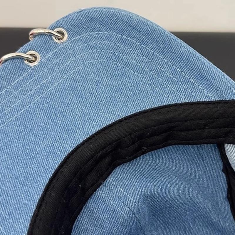 Grunge Baseball Hat For Women Distressed Sunproof Hat With Ripped Detail Adjustable Snapbacks Hat for Music Festival