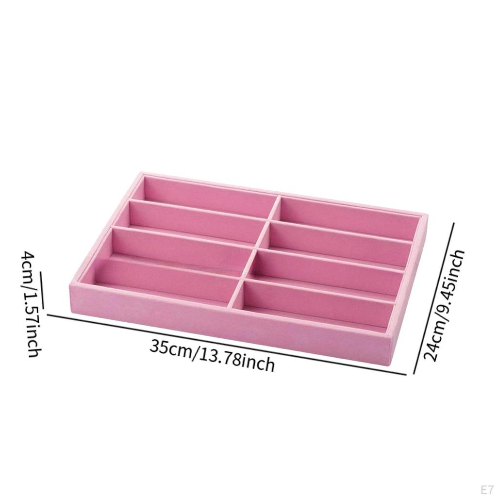 Sunglasses Organizer Tray 8 Compartments Space Saving Modern Eyeglasses Storage Box Eyewear Holder