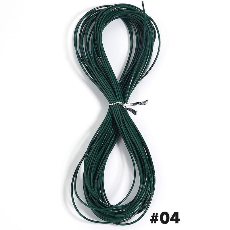 10 Yards 1,5 mm Rundes Rindsleder-Schnur Schmuck Handgemachtes Armband Material Für Schmuckherstellung Zubehör Bastelschnüre