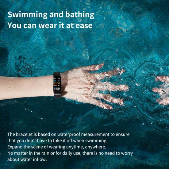 Bratară Inteligentă C1 plus Timp Lung de Standby Urmărirea Sănătății Multifuncțională Compatibilă Bluetooth Rezistentă la Apă IP67 Pedometru Confortabil Ceas Inteligent