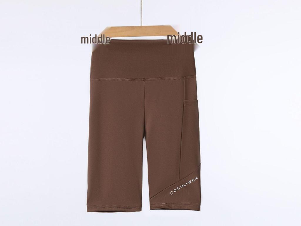 High-Waisted Women's Leggings: Perfect for Autumn and Spring, Hip-Lifting, Tight-Fitting, Ideal for Yoga, Sports, Fitness, with Barbie Pockets.