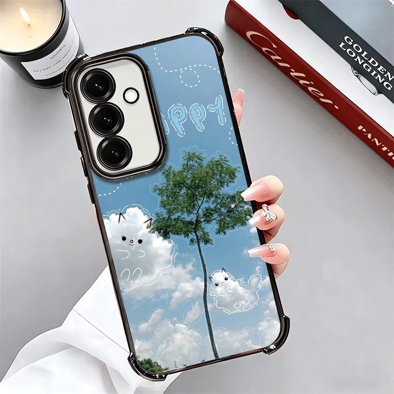 Summer Vibes Doodle Art Sky Soft Phone Case For Samsung A17 A27 A07 A37 A57 A16 A56 A15 A55 A14 A54 A13 A53 A26 A36 A25 A35 A24
