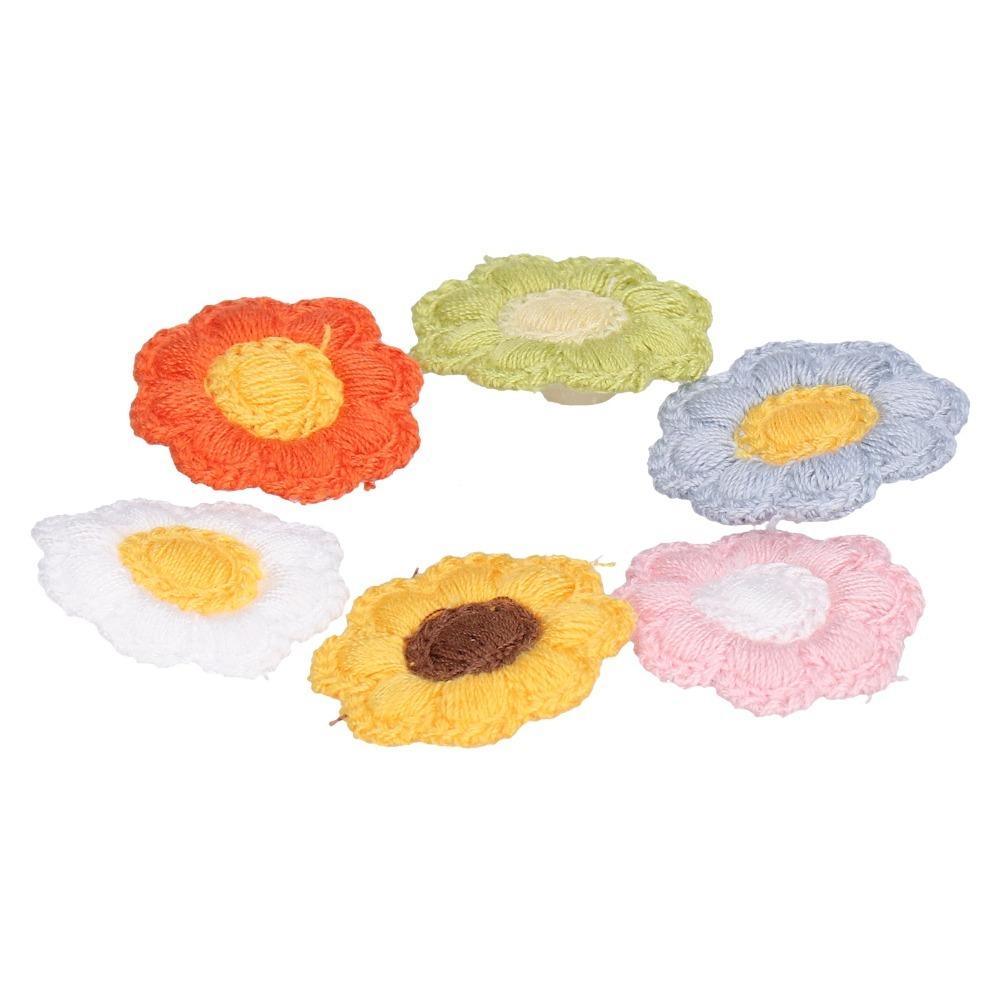 24pcs Elastic Dog Hair Tie Decorative Flower Hair Tie Fashion Dog Grooming Decor Outdoor Walking