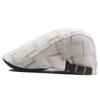 Peaked Hat Men's Spring Summer British Vintage Fashion Checkered Casual Painter Hat Women's Beret